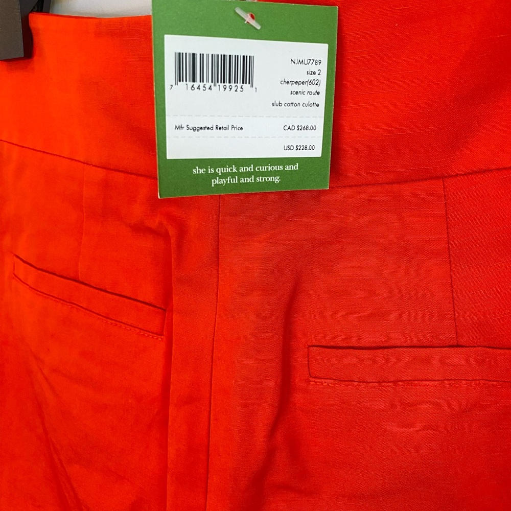 Kate Spade Red Wide-Leg Pants - Picture 14 of 15